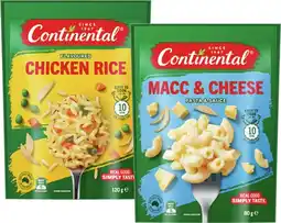 IGA Continental Pasta & Sauce 80g or Flavoured Rice 115‑125g Selected Varieties offer