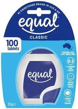 IGA Equal Sweetener Tablets offer