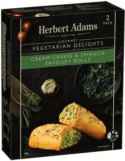 IGA Herbert Adams Gourmet Cream Cheese & Spinach Rolls offer