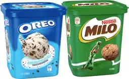 IGA Nestlé Milo or Oreo Ice Cream 1.2 Litre offer