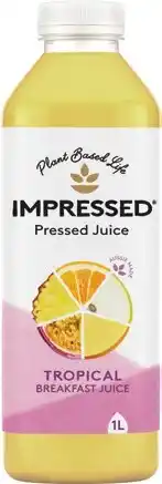 IGA Impressed Pressed Juice Tropical, Green Supreme or Berry Bliss 1 Litre offer