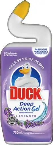 IGA Duck Deep Action Gel Toilet Cleaner Selected Varieties offer