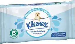 IGA Kleenex Biodegradable Flushable Wipes offer