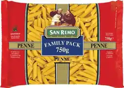 IGA San Remo Pasta Family Pack Selected Varieties offer