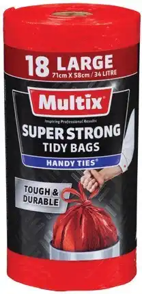 IGA Multix Super Strong Handy Ties Tidy Bags Large offer