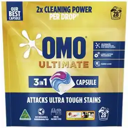 IGA OMO Ultimate Laundry Capsules Selected Varieties offer