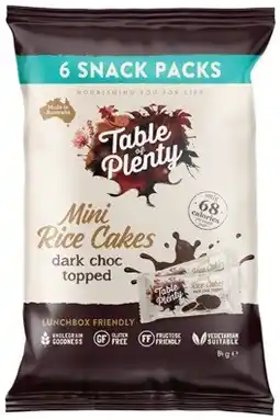 IGA Table Of Plenty Mini Rice Cakes Selected Varieties offer