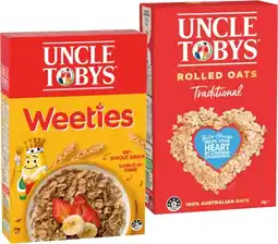 IGA Uncle Tobys Rolled Oats or Vita Weeties offer