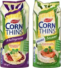 IGA Real Foods Corn Thins Selected Varieties offer