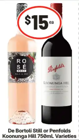 IGA De Bortoli Still or Penfolds Koonunga Hill offer