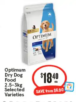 IGA Optimum Dry Dog Food offer