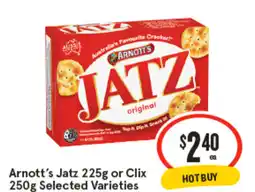 IGA Arnott's Jatz or Clix offer
