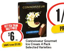 IGA Connoisseur Gourmet Ice Cream offer