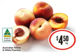 IGA Australian Yellow & White Peaches offer