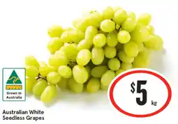 IGA Australian White Seedless Grapes offer