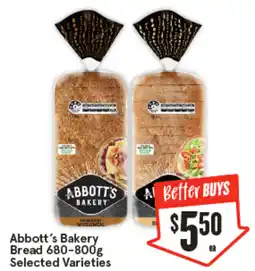 IGA Abbott's Bakery Bread offer