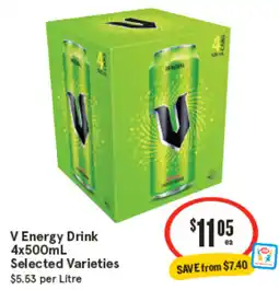 IGA V Energy Drink offer