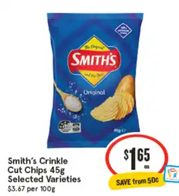 IGA Smith's Crinkle Cut Chips offer
