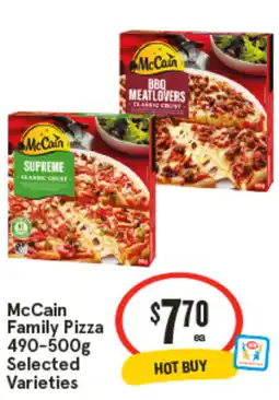 IGA McCain Family Pizza offer