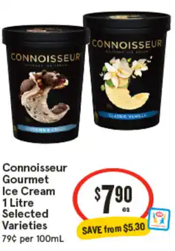 IGA Connoisseur Gourmet Ice Cream offer