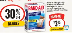 IGA Band-Aid Tough Strips Waterproof Adhesive Bandages offer