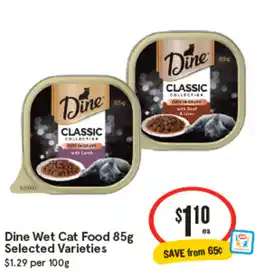 IGA Dine Wet Cat Food offer