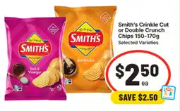 IGA Smith's Crinkle Cut or Double Crunch Chips offer