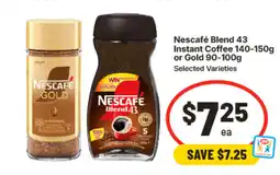 IGA Nescafé Blend 43 Instant Coffee or Gold offer