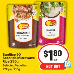 IGA SunRice 90 Seconds Microwave Rice offer