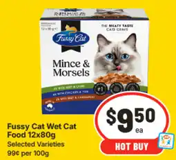 IGA Fussy Cat Wet Cat Food offer