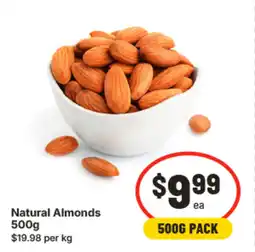 IGA Natural Almonds offer