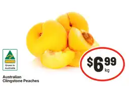 IGA Australian Clingstone Peaches offer