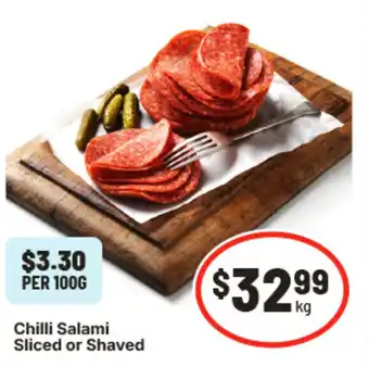 IGA Chilli Salami Sliced or Shaved offer