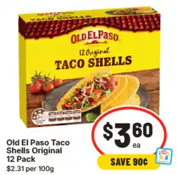 IGA Old El Paso Taco Shells Original offer