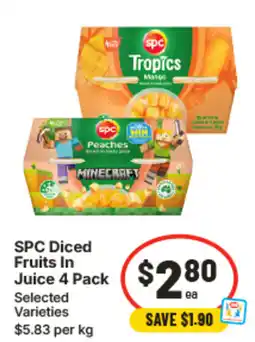 IGA SPC Diced Fruits In Juice offer