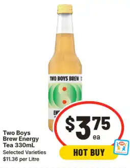 IGA Two Boys Brew Energy Tea offer
