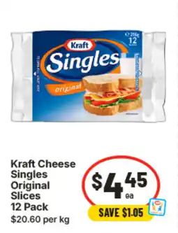 IGA Kraft Cheese Singles original Slices offer