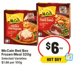 IGA McCain Red Box Frozen Meal offer