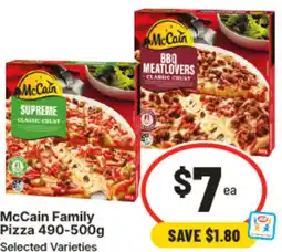 IGA McCain Family Pizza offer