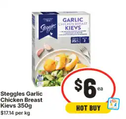 IGA Steggles Garlic Chicken Breast Kievs offer