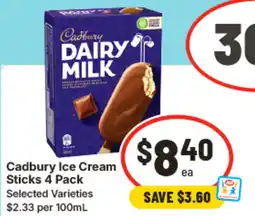 IGA Cadbury Ice Cream Sticks offer