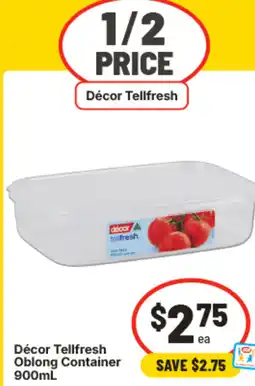 IGA Décor Tellfresh Oblong Container offer