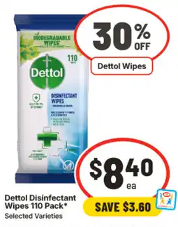 IGA Dettol Disinfectant Wipes offer