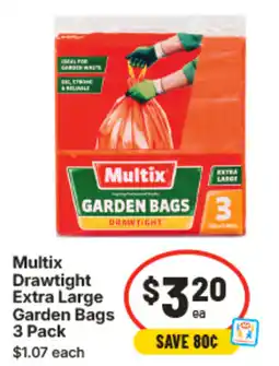 IGA Multix drawtight extra large garden bags offer