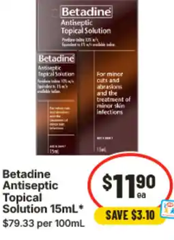 IGA Betadine antiseptic topical solution offer