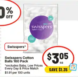 IGA Swisspers Cotton Balls offer