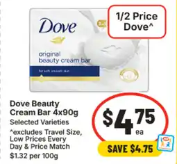 IGA Dove Beauty Cream Bar offer