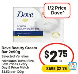 IGA Dove Beauty Cream Bar offer