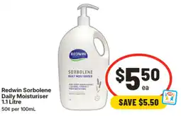 IGA Redwin Sorbolene Daily Moisturiser offer