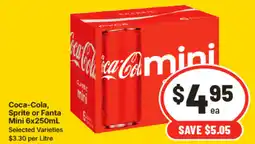 IGA Coca-Cola, Sprite or Fanta Mini offer